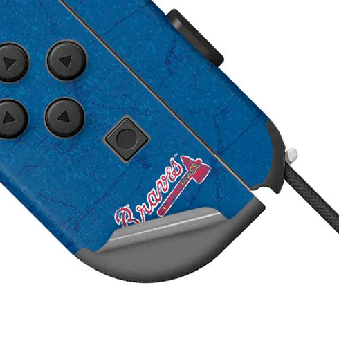 MLB Atlanta Braves - Solid Distressed Nintendo Joy-Con (L/R) Controller Skin